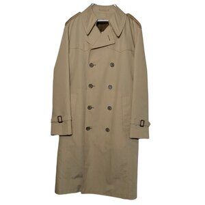 London Fog Men’s Maincoats Purcell Trench Coat, Beige, 40R, Vintage, Baltimore